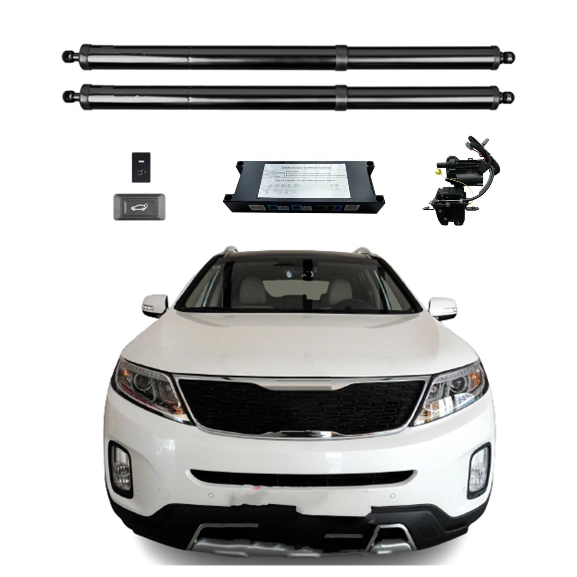 Heckklappendämpfer Für Kia Für Sorento 2013-2014 Elektrische Heckklappe Power Hintertür Heckklappe Heckklappe Auto Boot Trunk Strut Automatische Stoßdämpfer Hubstange Gasdruckfeder(Without kick sensor von LONPEXDT