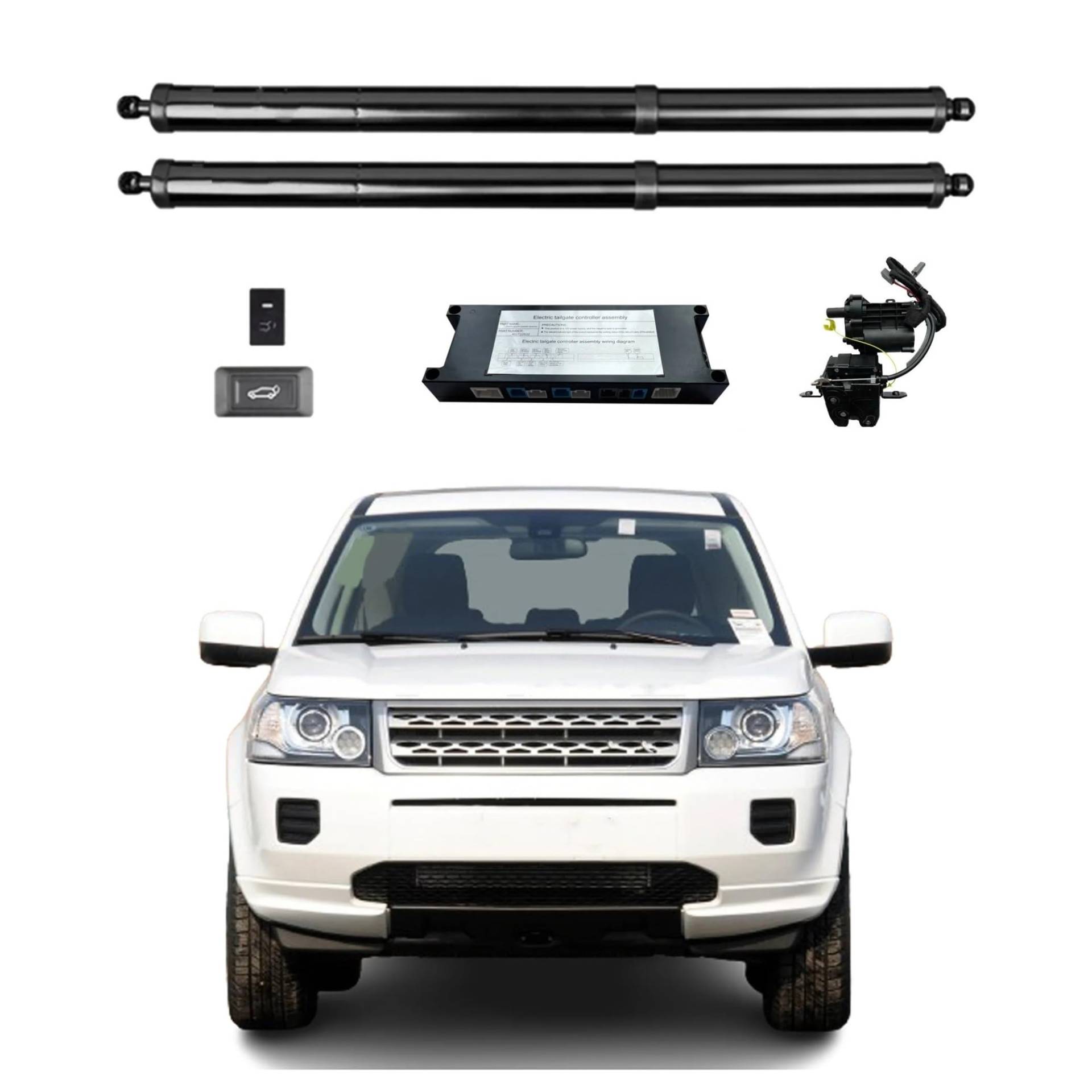 Heckklappendämpfer Für Land Für Rover Für Freelander 2 / LR2 2010-2015 Elektrische Heckklappe Power Back Door Heckklappe Auto Boot Trunk Strut Hubstange Aktuator Gasdruckfeder(with Kick Sensor) von LONPEXDT