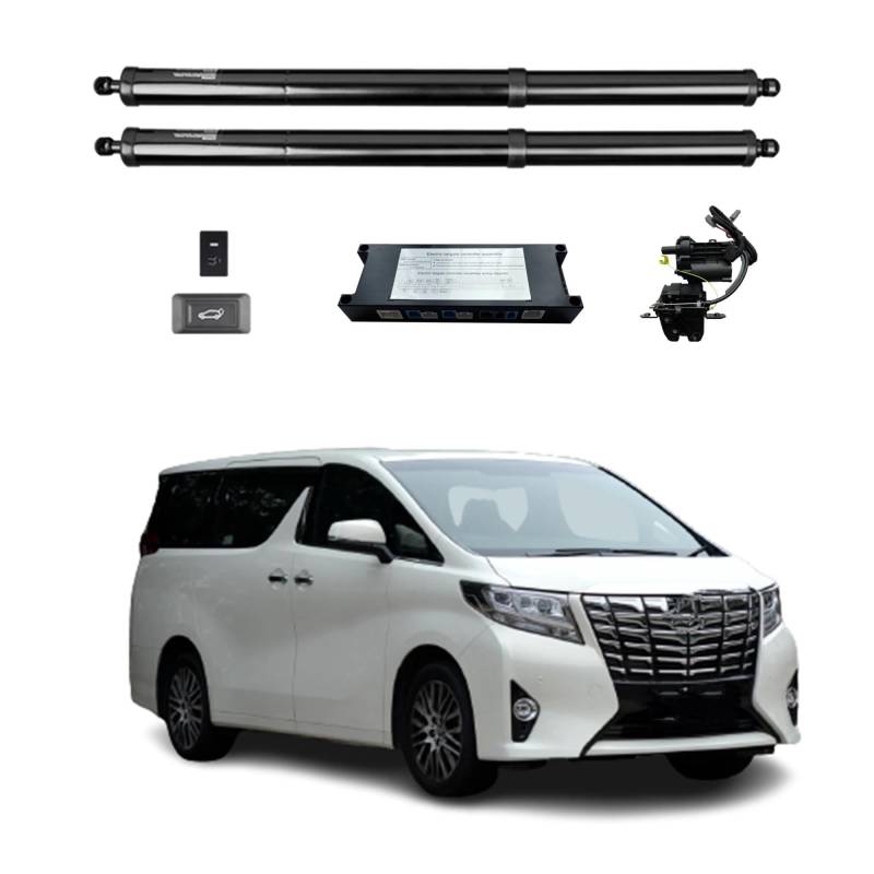 Heckklappendämpfer Für Toyota Für Alphard Für Vellfire AH30 2015-2023 Elektrische Heckklappe Power Heckklappe Auto Kofferraum Hecktüröffner Mit Fernbedienung Gasdruckfeder(With kick sensor,Car suction von LONPEXDT