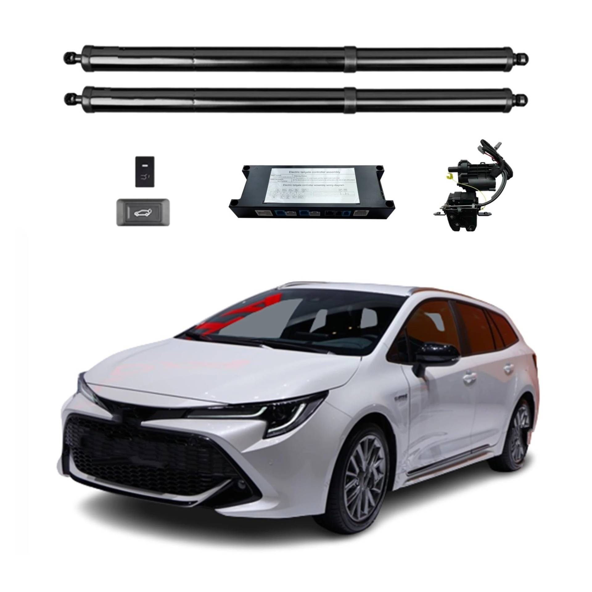 Heckklappendämpfer Für Toyota Für Corolla Für Estate Für Station Für Wagon Für Touring Sports 2019+/Elektrische Heckklappe Power Liftgate Auto Trunk Hecktür Gasdruckfeder(Without Kick Sensor) von LONPEXDT