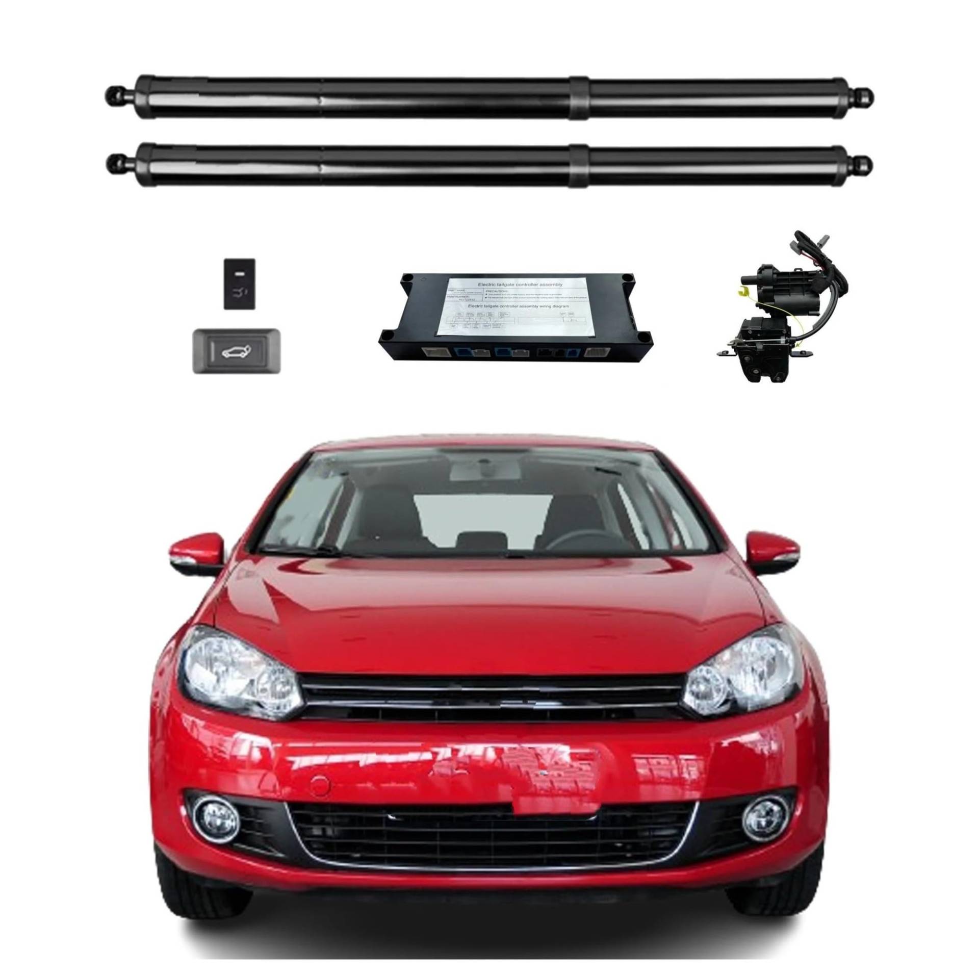 Heckklappendämpfer Für VW Für Golf MK6 VI Für GTI 2009-2013 Elektrische Heckklappe Power Zurück Tür Heckklappe Auto Boot Trunk Strut Shock Lift Aktuator Gasdruckfeder(Without Kick Sensor) von LONPEXDT