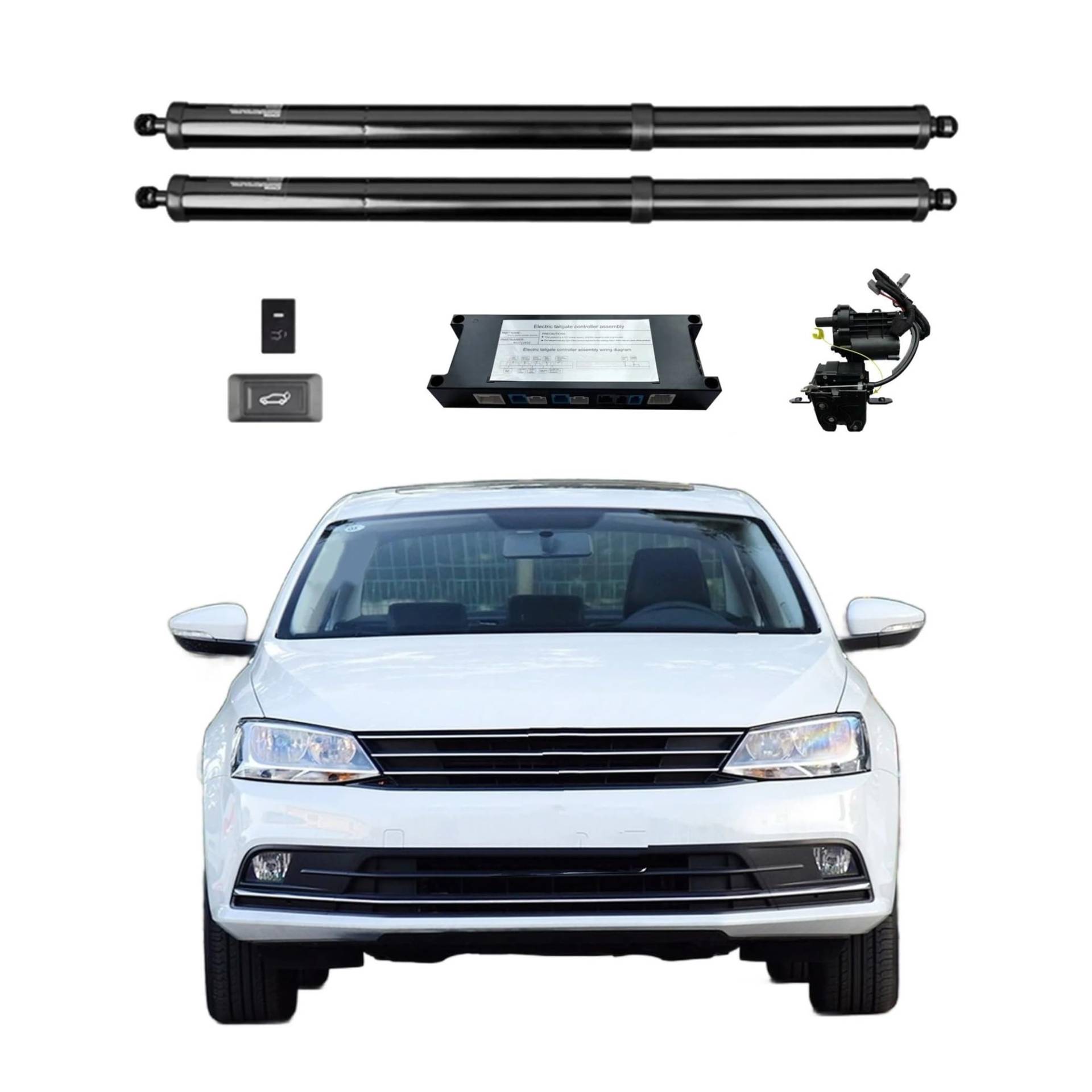 Heckklappendämpfer Für VW Für Jetta Für Vento 2015-2018 Heckklappe Power Zurück Tür Heckklappe Auto Boot Trunk Strut Shock Hubstange Antrieb Gasdruckfeder(Without Kick Sensor) von LONPEXDT