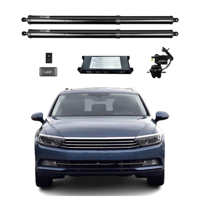 Heckklappendämpfer Für VW Für Passat Für Alltrack 2015+ Elektrische Heckklappe Power Hintertür Heckklappe Auto Boot Trunk Strut Shock Hubstange Aktuator Gasdruckfeder(with Kick Sensor) von LONPEXDT