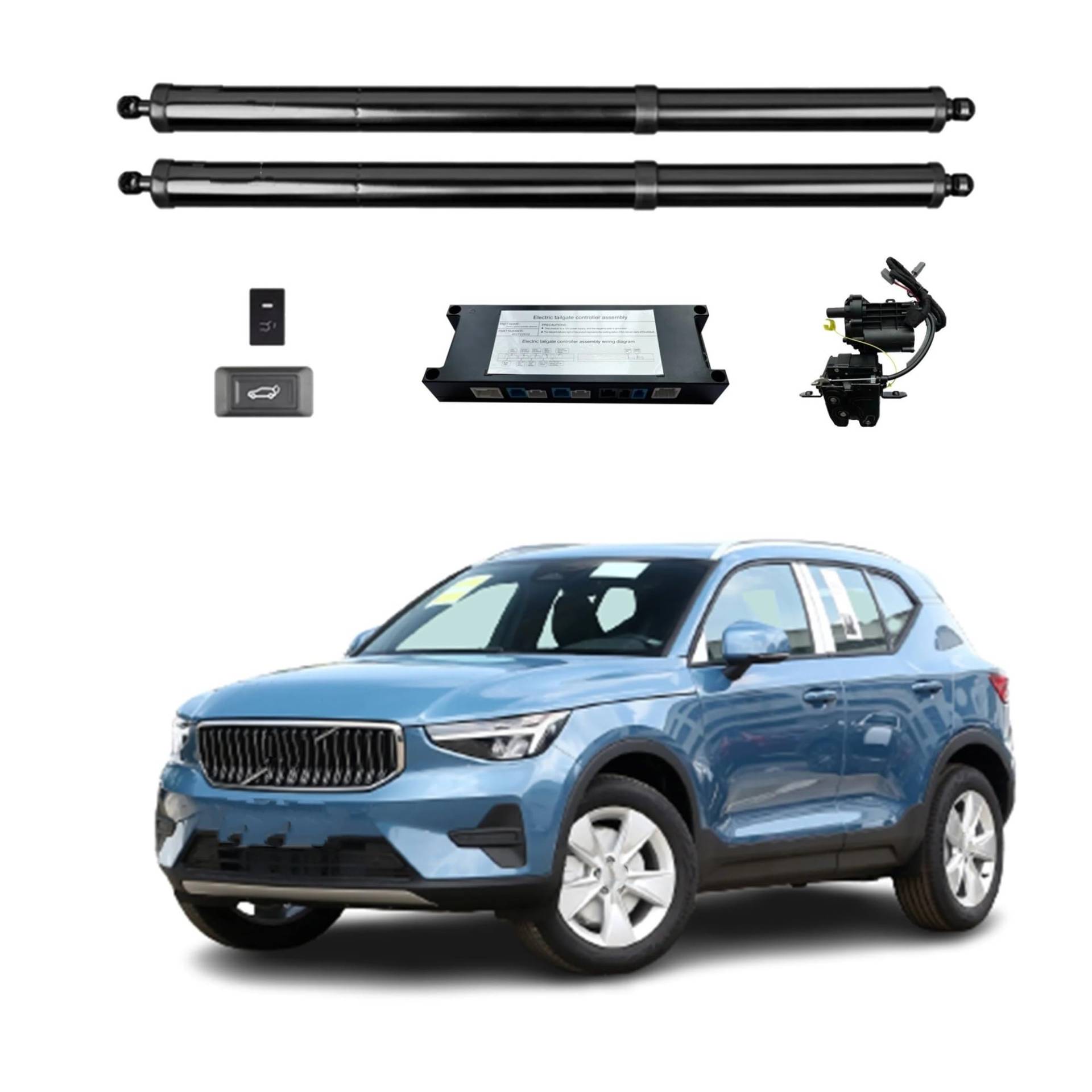 Heckklappendämpfer Für Volvo XC40 2018+ Elektrische Heckklappe Power Zurück Tür Heckklappe Heckklappe Auto Boot Stamm Strut Shock Lift Stange Antrieb Gasdruckfeder(Without Kick Sensor) von LONPEXDT