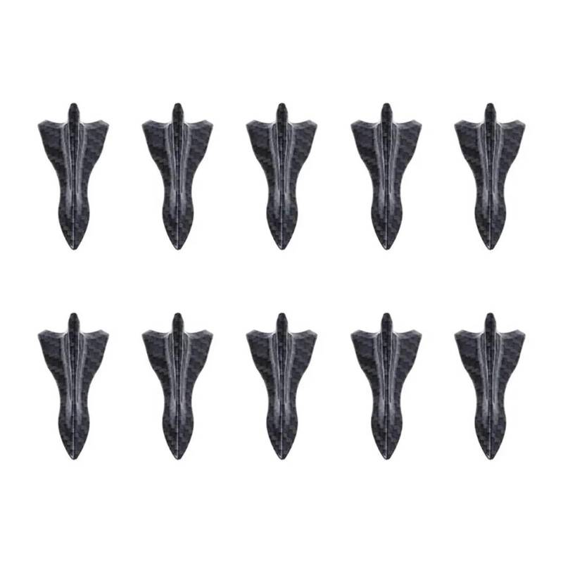 Heckspoiler 10 Stück Auto Dachspoiler Stoßstange Spoiler Haifischflosse Diffusor Vortex Generator Universal Heckdach Haifischflossen Spoiler Flügel Kit Spoiler Wing(10pcs Carbon Pattern) von LONPEXDT