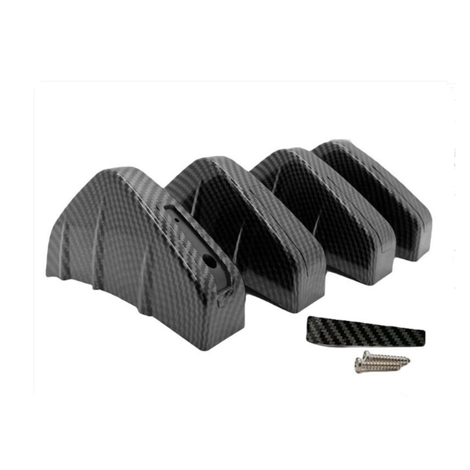 Heckspoiler 4 Stück Auto Geändert Hinten Stoßstange Diffusor Spoiler Hinten Lippe Für E46 E60 E61 E90 E91 F30 E36 E39 E87 E92 F10 F11 F20 F31 Heckflügel(Kohlefaser) von LONPEXDT