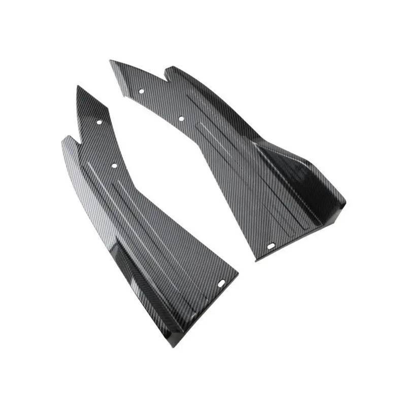 Heckspoiler Auto Dekorative Schutzvorrichtungen Für Auto Auto Heckstoßstange Lippe Winglets Seitenschweller Splitter Spoiler Lippen Flügelverkleidung Stoßstangensplitter Spoiler Wing(Kohlenschwarz) von LONPEXDT