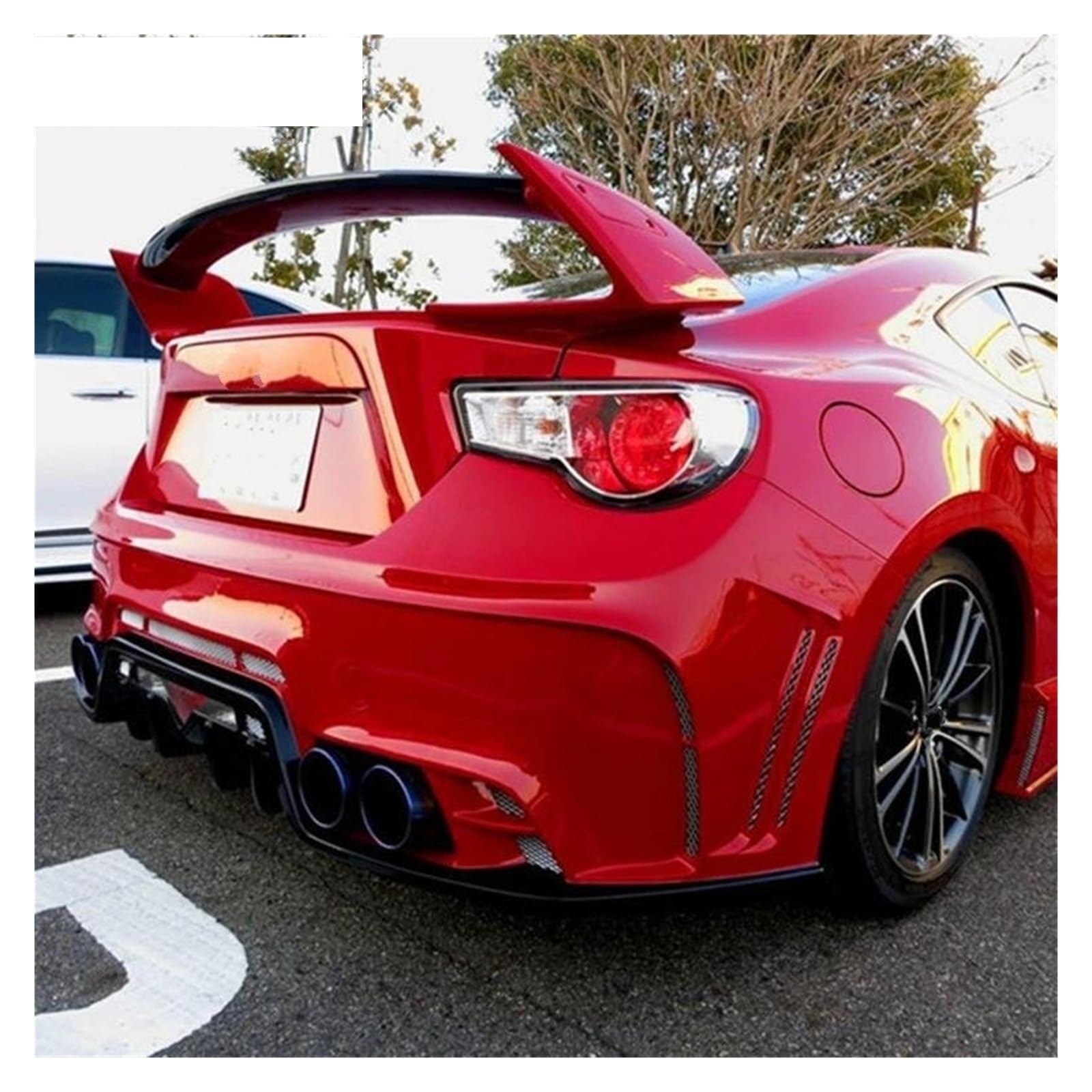 Heckspoiler Auto-Styling Für Toyota 86 GT86 Unlackiert Schwarz FRP Stil GT 86 BRZ Hinten Stamm Flügel Spoiler Spoiler Wing(Carbon Fiber and FRP) von LONPEXDT