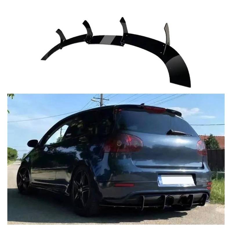 Heckspoiler Auto Zubehör Dekoration Für VW Für Golf 5 Für MK5 R32 2006-2009 Hinten Lip Diffusor Spoiler Splitter Beschützer Auto Styling Spoiler Wing von LONPEXDT