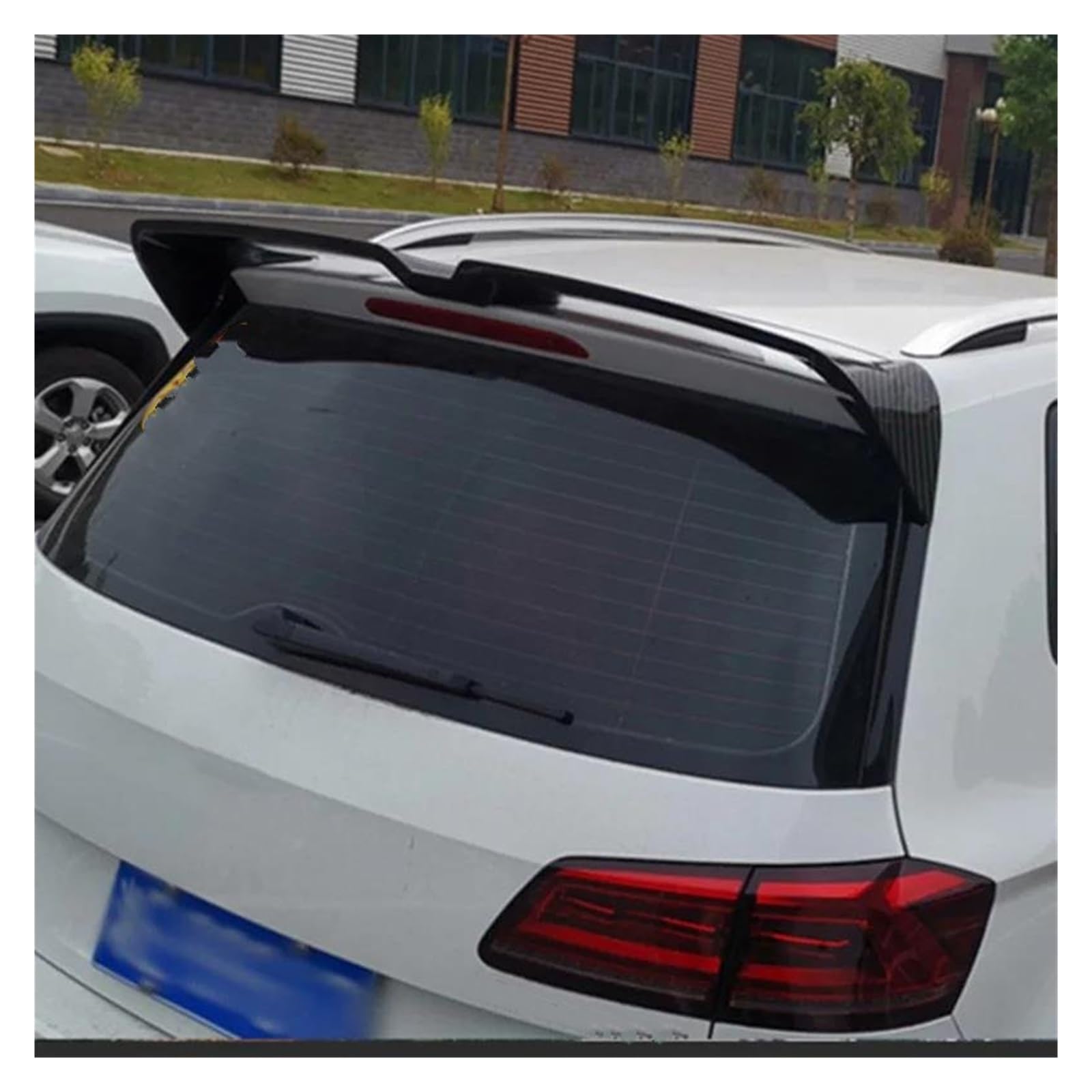 Heckspoiler Dachheckflügel Für VW, Für Golf 7, Für GTI&R, Nur Spoiler 2013–2017, 2.0 MK7, ABS-Carbonfaser-Look Oder Glänzendes Schwarz Spoiler Wing(Carbon Look) von LONPEXDT