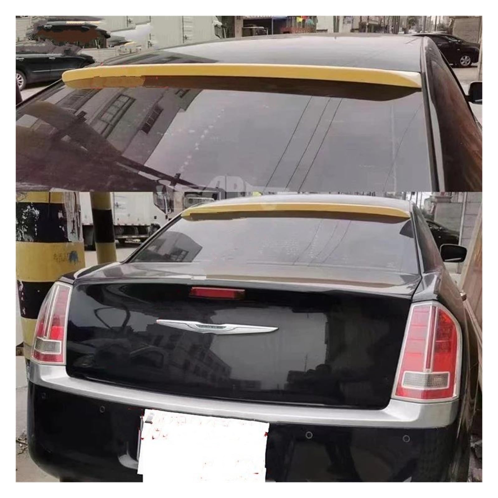 Heckspoiler Dachspoiler Im Fabrikstil Für Chrysler 300 300c 2011–2018, Heckflügel, Bodykit-Zubehör, ABS-Kunststoff Spoiler Wing(Colorless Spoiler) von LONPEXDT