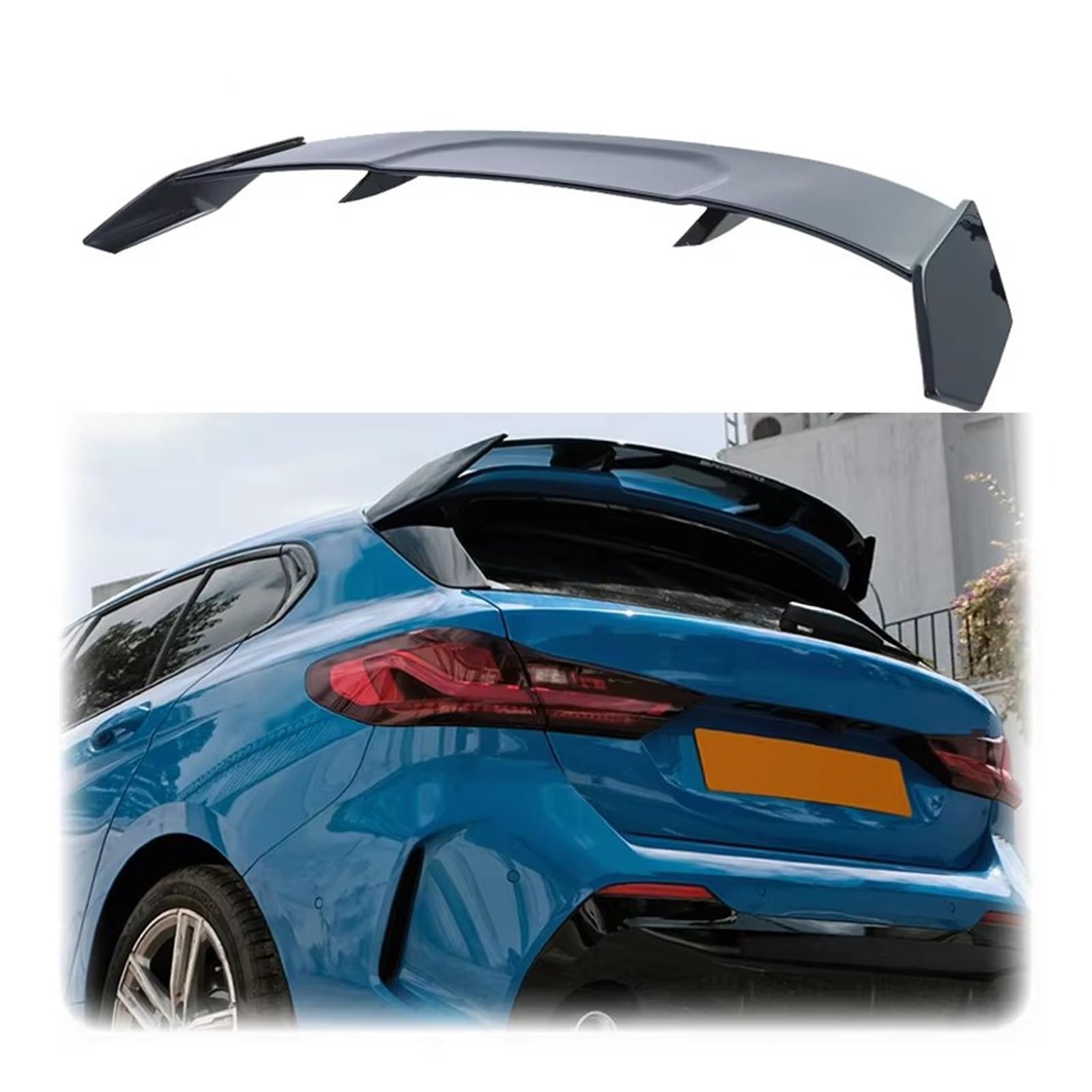 Heckspoiler Für 1er F40 M135i 128ti 118D 2019–2024 Fließheck-Spoiler Heckflügel ABS Aus Glänzend Schwarzer Kohlefaser Heckflügel(Glossy Black) von LONPEXDT