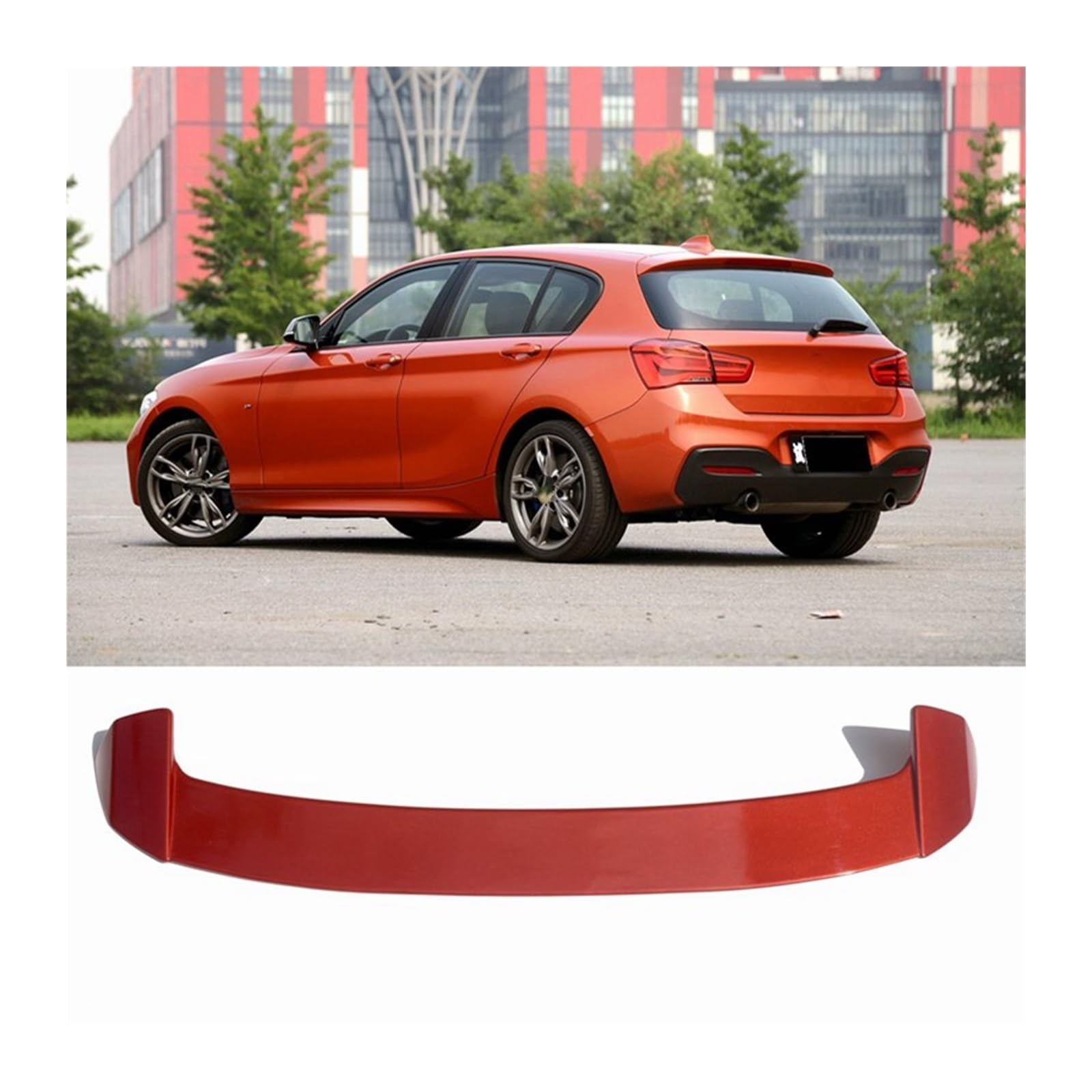 Heckspoiler Für F20 F21 1 Serie 1ER Schrägheck 120i 118i 116i Dachspoiler 2012–2019 Jahr Dachheckflügel Aus Glänzender Kohlefaser Heckflügel(Orange) von LONPEXDT