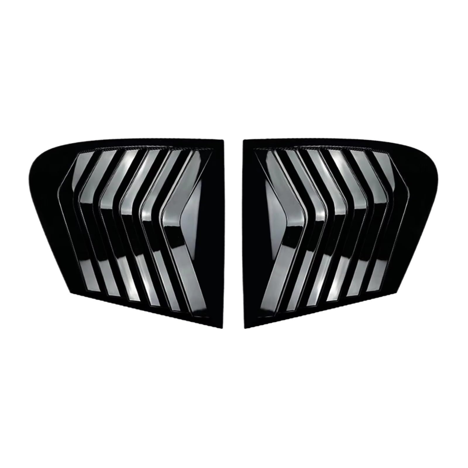 Heckspoiler Für F20 Fließheck 118i 120i 2011-2019 Auto Seite Fenster Spoiler Abdeckung Hinten Dreieck Jalousie Air Splitter Fenster Sonnenschutz Trim Heckflügel(Glossy Black) von LONPEXDT