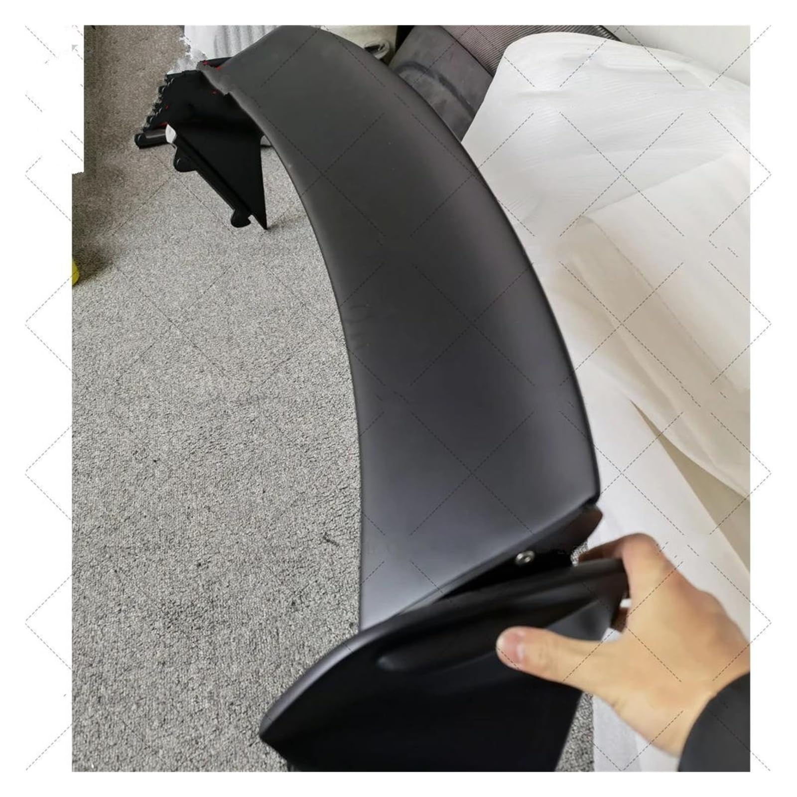 Heckspoiler Für FÜR Mini R56 Carbon Fiber Glas Dach Spoiler FÜR GP Wing FÜR Mini FÜR Cooper/FÜR JCW R56 TOP Lip (Winkel Einstellbare Version) Spoiler Wing(Wing Full Carbon) von LONPEXDT