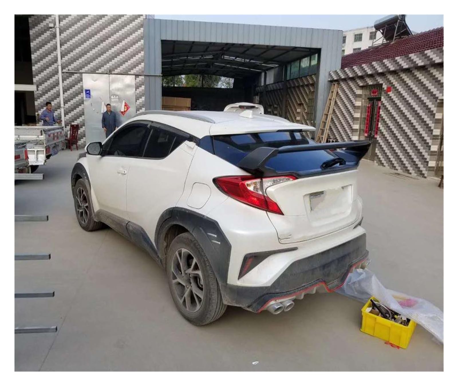 Heckspoiler Für Toyota Für CHR C-HR 2016 2017 2018 2019 2020 Auto Styling ABS Kunststoff Heckspoiler Stamm Lippe Flügel Auto Heckspoiler Stamm Spoiler Heckflügel(Unpainted Color) von LONPEXDT