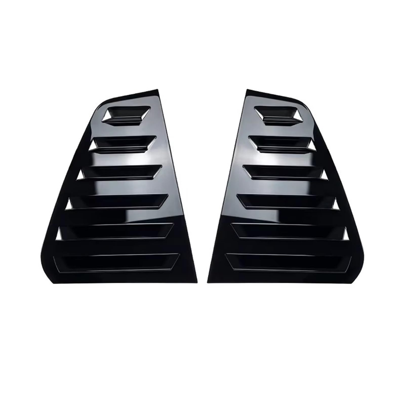 Heckspoiler Für VW Für Golf 7 7,5 MK7 MK 7,5 Für GTI R Für GTD 2013-2019 Auto Hinten Seite Fenster Lamellen Air Vents Windschutzscheibe Dekoration Abdeckung Heckflügel(Schwarz) von LONPEXDT