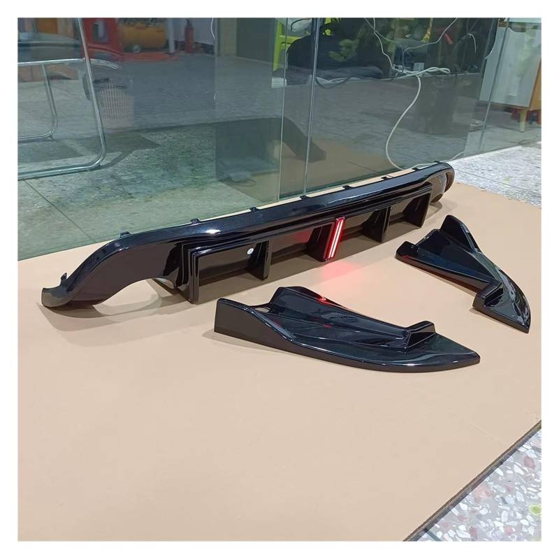 Heckspoiler Für Volvo Für S60 Für V60 Limousine 4 Tür 2014 15 16 17 18 Auto Hinten Stoßstange Diffusor Lip Splitter Schürze Bodykit Außen Tuning Zubehör Heckflügel(Glossy Black) von LONPEXDT