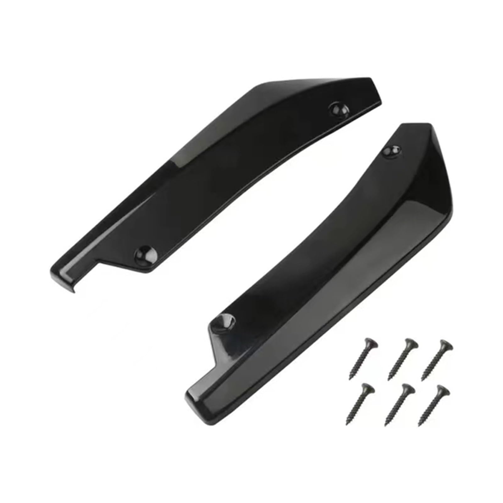 Heckspoiler Heckstoßstangenlippe Wrap Angle Diffuser Splitter Canard Spoiler Protector Für VW Für Golf Mk8 MK7 MK7.5 MK6 MK5 Für GTI Für GTD Für GTE R Für R-LINE Heckflügel(Schwarz) von LONPEXDT