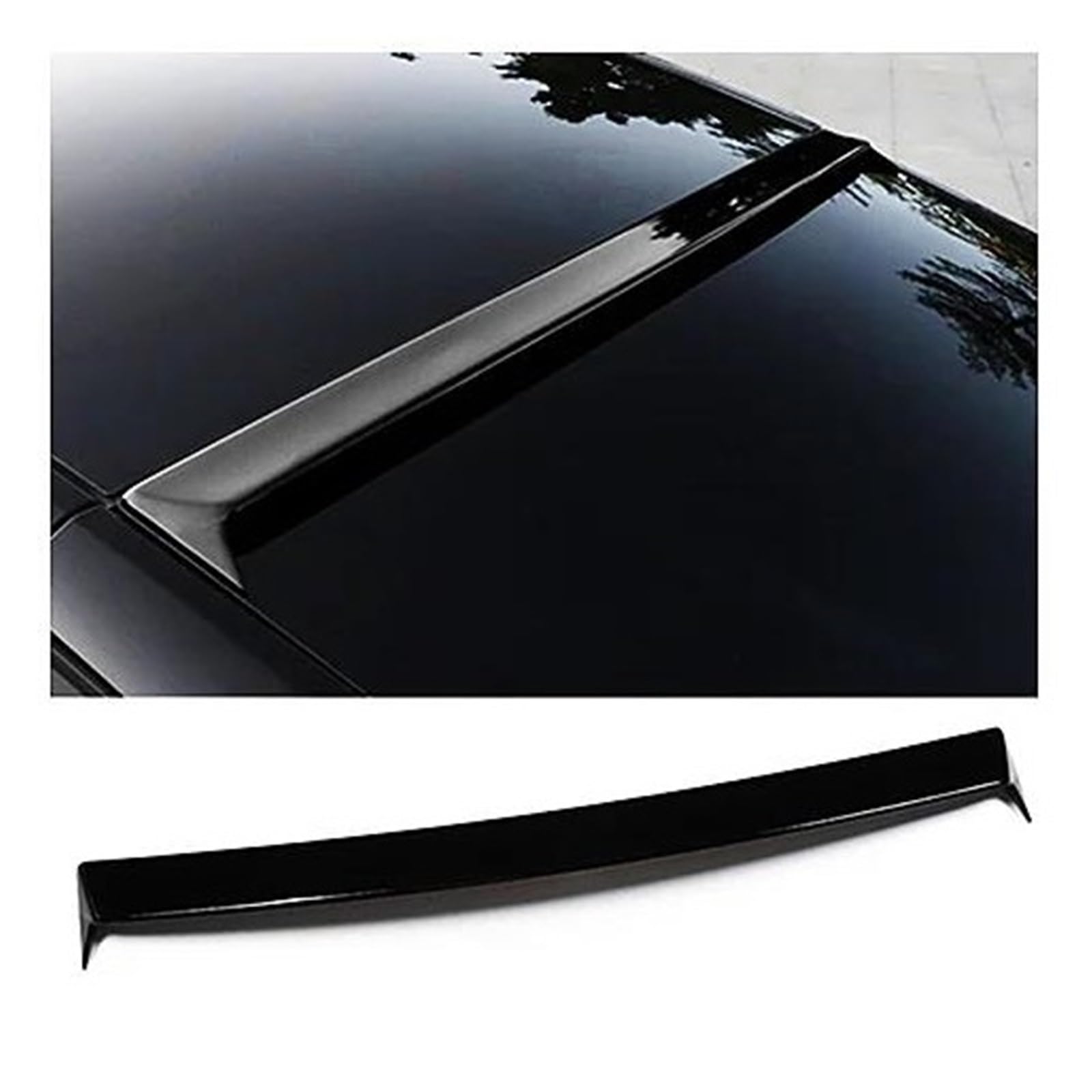 Heckspoiler Hinten Dach Fenster Stamm Deckel Für Tesla Für Modell Y 2021 2022 2023 Sport Spoiler Flügel Auto Außen Tuning Zubehör ABS Schwarz Carbon Spoiler Wing(Glossy Black) von LONPEXDT