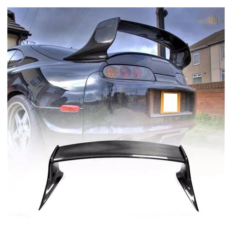 Heckspoiler Hinten Flügel Stamm Spoiler Für Toyota Für Supra MK4 Für TRD Stil Spoiler JZA80 1993-2002 Carbon Faser Spoiler Wing(Kohlefaser) von LONPEXDT