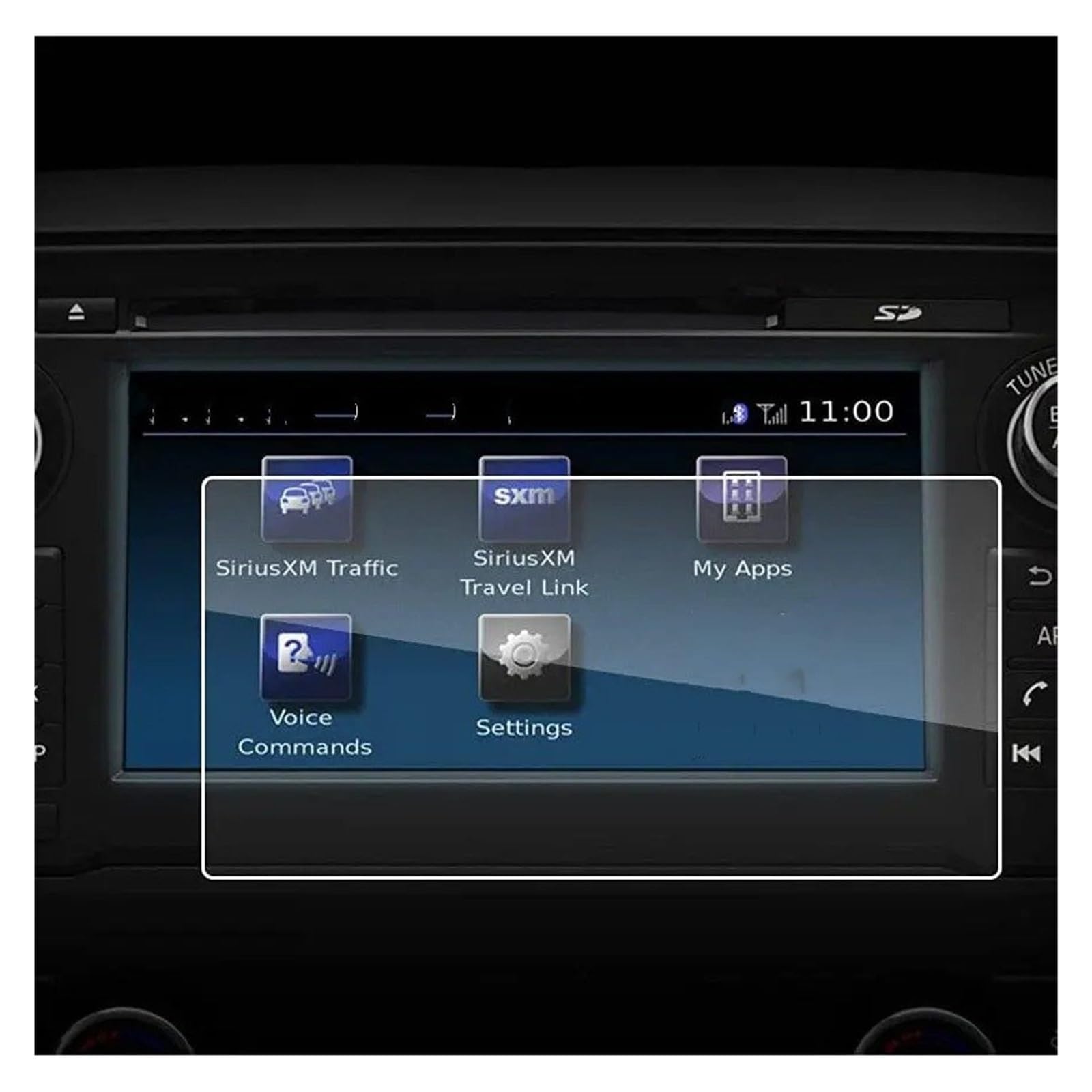 Navigation Schutzfolie 7 Zoll Auto-Navigations-Displayschutz Für Titan Für Connect 2016–2017, Gehärtetes Glas, 9H Härte, Auto-Infotainment-Stereo-Display Instrumententafel Schutzfolie von LONPEXDT