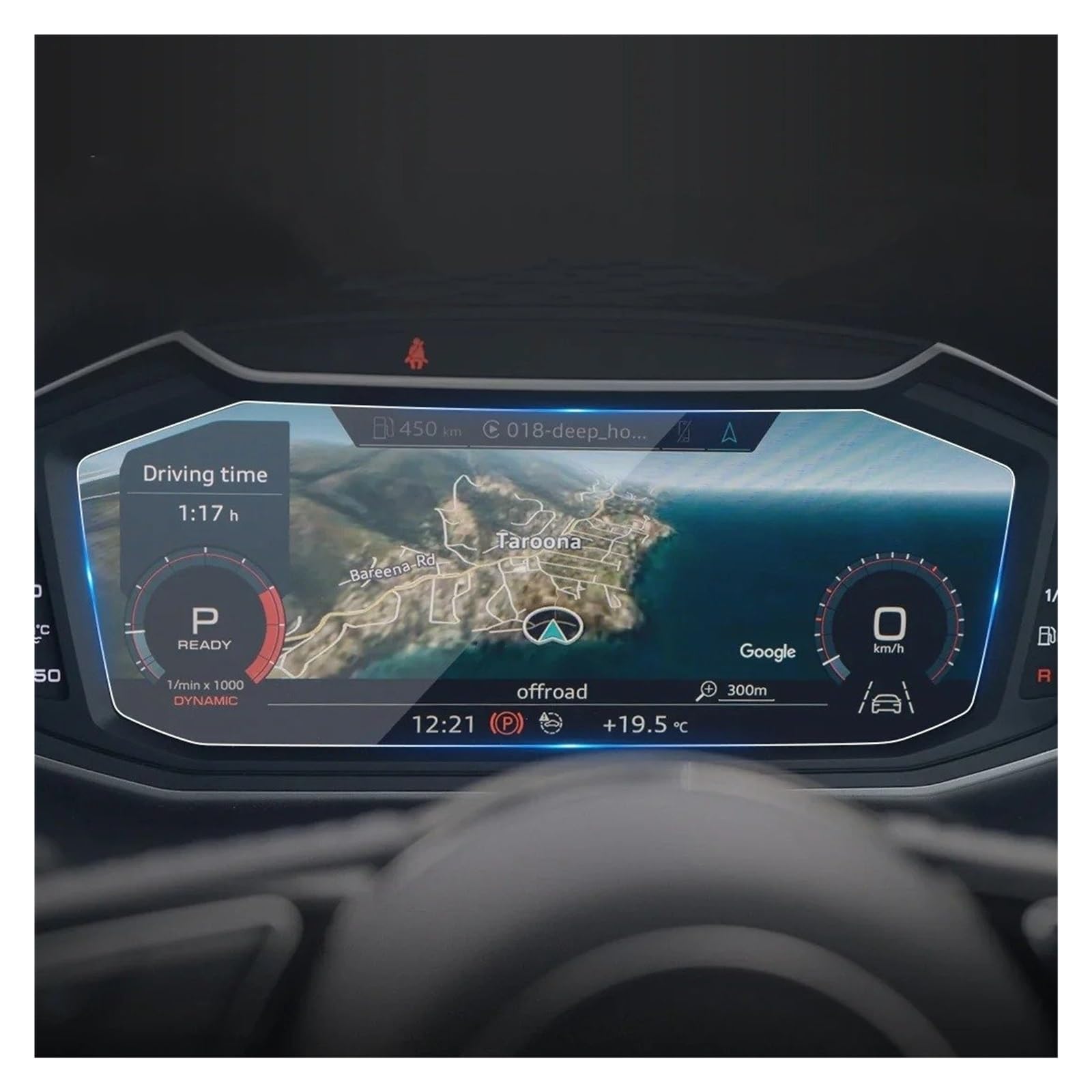 Navigation Schutzfolie Auto Aufkleber Screen Protector Navigator Display Gehärtetem Glas Schutz Film Für A1 2023 Auto Zubehör Instrumententafel Schutzfolie(HD for 23 A1 Speed) von LONPEXDT