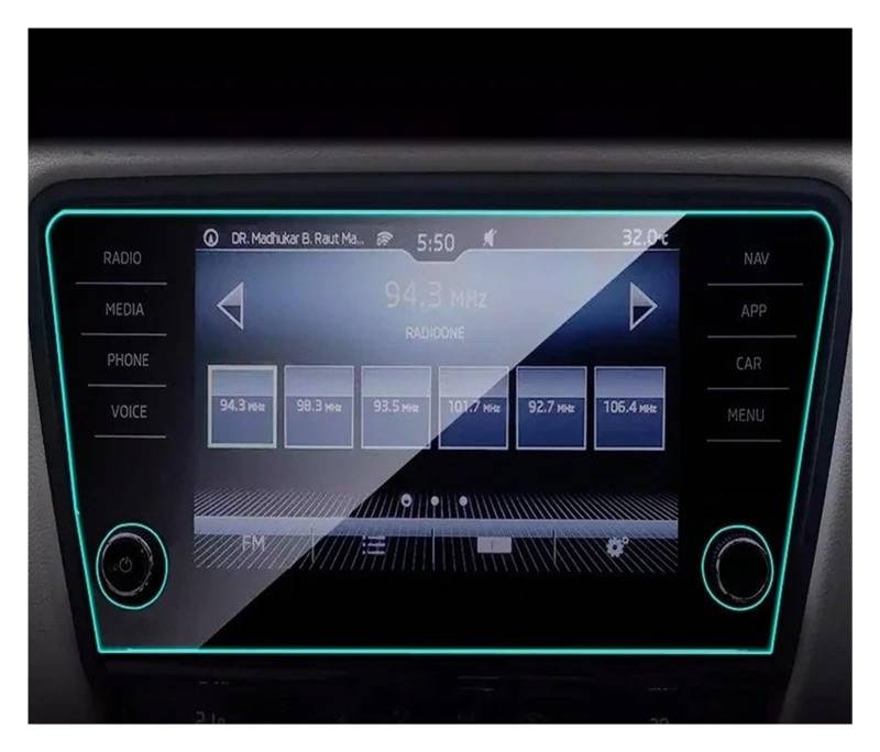 Navigation Schutzfolie Auto GPS Navigation Schutzfolie LCD Bildschirm TPU Film Displayschutzfolie Dekoration Refit 9,2 Zoll Für Skoda Für Octavia Für A7 2017-2019 Instrumententafel Schutzfolie(8 inch von LONPEXDT