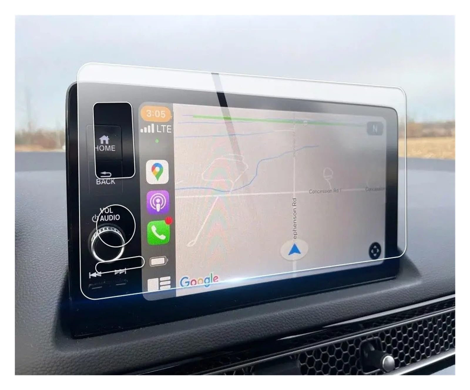 Navigation Schutzfolie Displayschutzfolie Aus Gehärtetem Glas, 9-Zoll-Touchscreen, Klar, Kratzfest, Blendfrei, Schutzfolie Für CR-V Für CRV 2023 Instrumententafel Schutzfolie von LONPEXDT