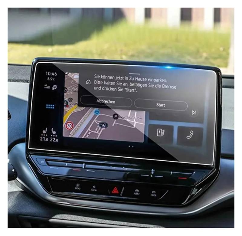 Navigation Schutzfolie Displayschutzfolie Aus Gehärtetem Glas, Infotainment, GPS-Navigation, Display Und Instrumentenschutz Für VW ID.3, ID3-Aufkleber Instrumententafel Schutzfolie(GPS) von LONPEXDT