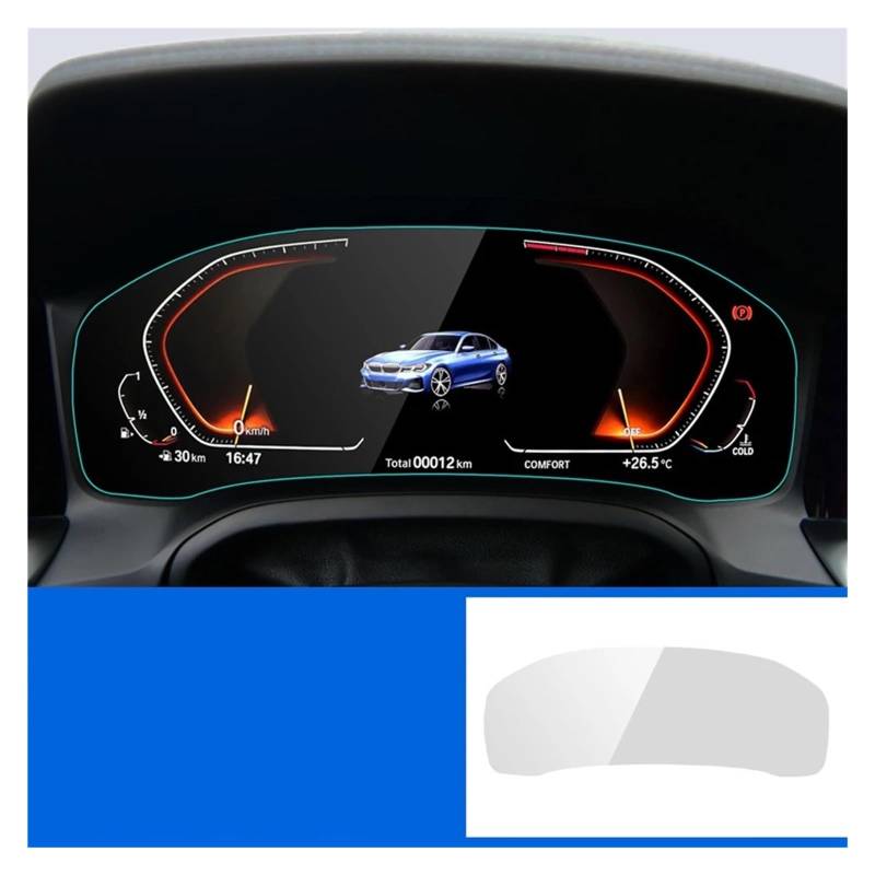 Navigation Schutzfolie Für 3 Serie G20 G21 G28 320i 325i 330i 2019-2021 Auto Zentrale Instrument Navigation Bildschirm Gehärtete Glas Schutz Film Instrumententafel Schutzfolie(3) von LONPEXDT