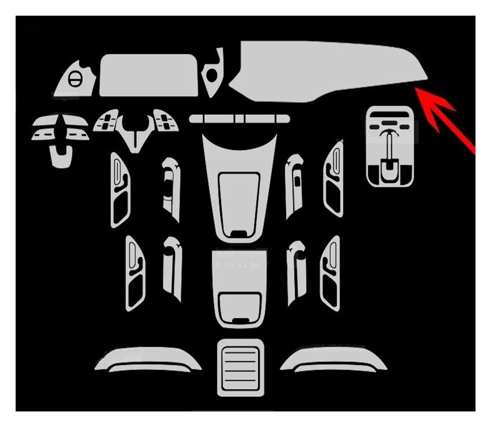 Navigation Schutzfolie Für Benz E Für KLASSE W213 2024 Getriebe Panel Navigation Automotive Innen Display-schutzfolie TPU Anti-Scratch Instrumententafel Schutzfolie(A,Lhd) von LONPEXDT