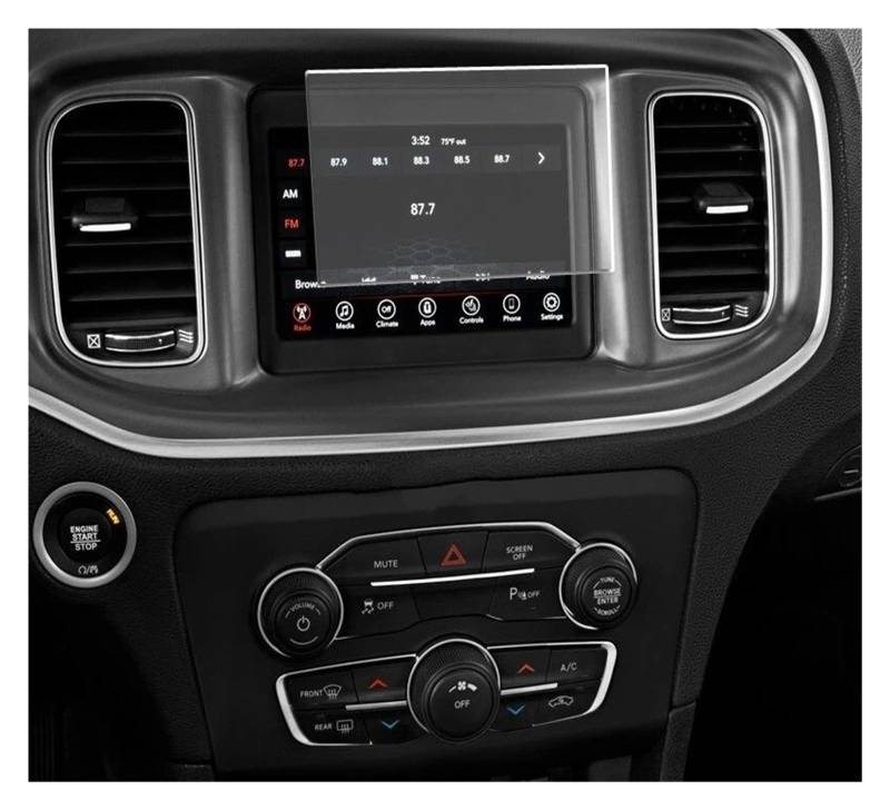 Navigation Schutzfolie Für Dodge Für Ladegerät Für Challenger 2017-2021 GPS Navigation Bildschirm Abdeckung 8,4 Zoll Auto Gehärtetem Glas Screen Protector Film Instrumententafel Schutzfolie von LONPEXDT