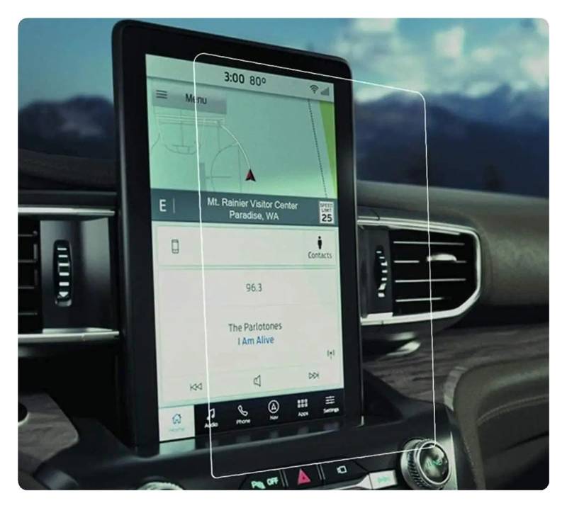 Navigation Schutzfolie Für Ford Für Explorer 2020-2023 10,1 Zoll Auto GPS Navigation Gehärtetem Glas Bildschirm Film Schutz Instrumententafel Schutzfolie von LONPEXDT