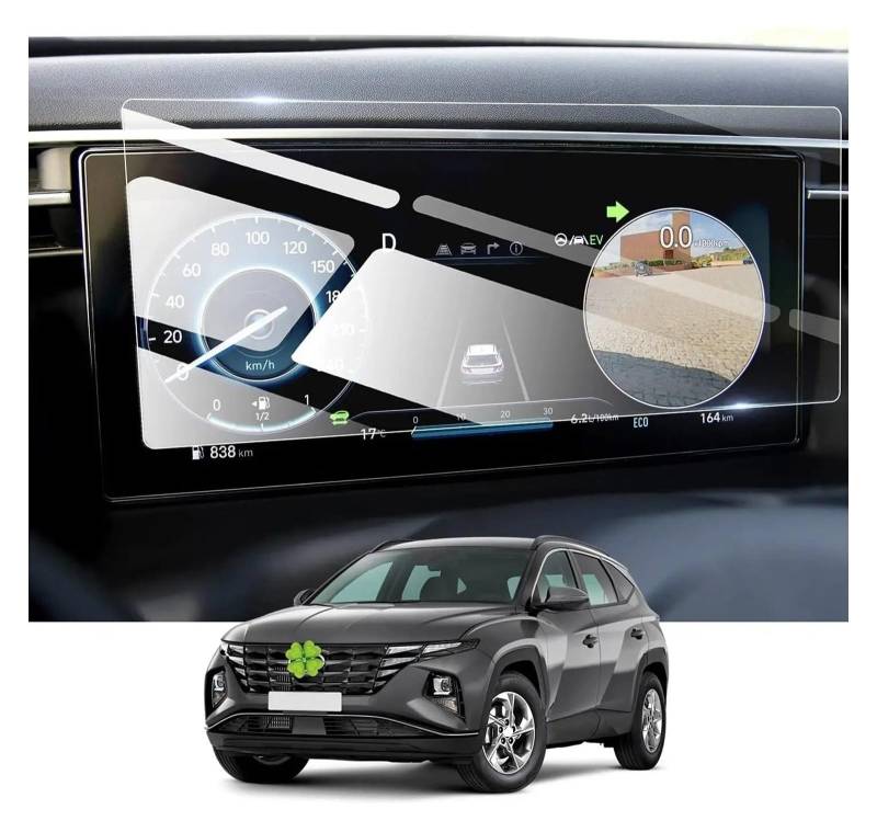 Navigation Schutzfolie Für Hyundai Für Tucson NX4 2021 2022 2023 2024 10,25 Zoll LCD Auto Dashboard Gehärtetem Glas Bildschirm Film Schutz Instrumententafel Schutzfolie von LONPEXDT