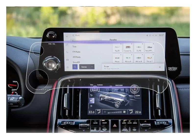Navigation Schutzfolie Für Lexus Für LX600 2022 2023 Auto LCD GPS Navigation Gehärtetem Glas Touch Screen Film Schutz Instrumententafel Schutzfolie von LONPEXDT