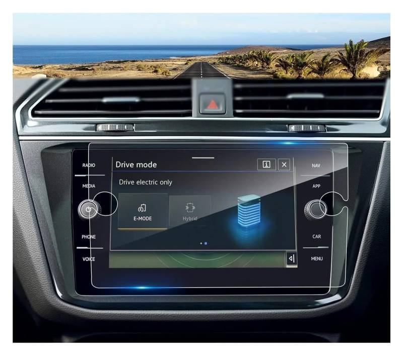 Navigation Schutzfolie Für Tiguan (SE/SE Für Line Für Schwarz/SEL/SEL Für Line) 8-Zoll Touch Screen 2022 2023 2024 Gehärtetem Glas Schutz Film Instrumententafel Schutzfolie von LONPEXDT