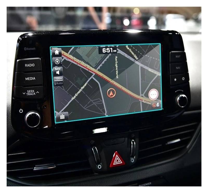 Navigation Schutzfolie Gehärtetem Glas Bildschirm Stahl Schutz Film Für Hyundai Für I30 Für I30 Für Immobilien Für I30N 8 Zoll Auto GPS Navigation 2017 2018 Jahr Instrumententafel Schutzfolie von LONPEXDT