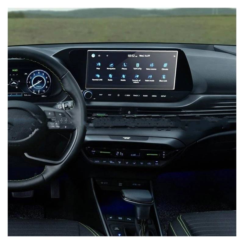 Navigation Schutzfolie Gehärtetes Glas Schutzfolie Für Hyundai Für I20/N Für Linie/für Aktive 2021 2022 2023 10,25 Zoll Auto-Navigations-Displayschutzfolie Instrumententafel Schutzfolie von LONPEXDT