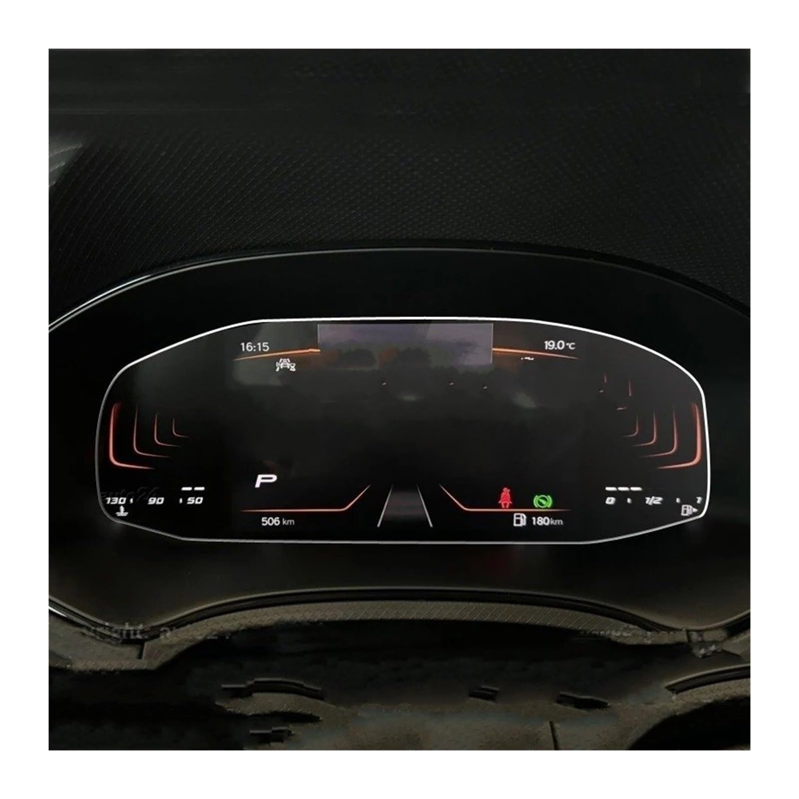 Navigation Schutzfolie TPU Film Screen Protector Auto Instrument Panel Protector Dashboard Center Control Für Sitz Für Ibiza Für Stil 2024 Instrumententafel Schutzfolie von LONPEXDT