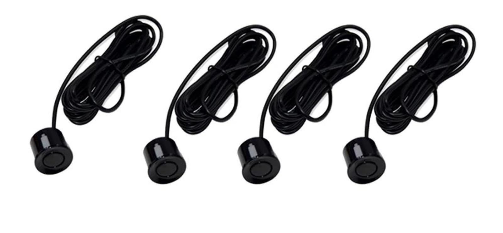 Parksensor Hinten Vorne 4-Auto-Parksensor-Kit Summer 22 Mm Rückfahr-Radar-Tonalarm-Anzeige Sondensystem 12 V Für Ford Für Focus 2 Parkplatz Sensoren(Schwarz) von LONPEXDT