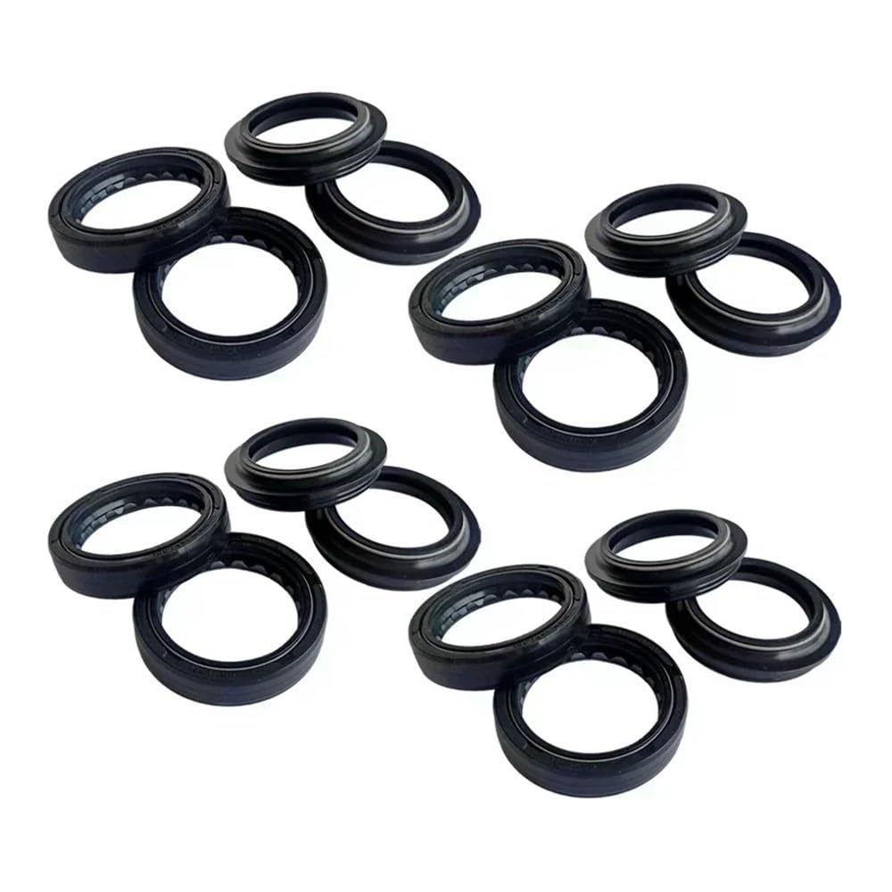 37x50 Gabel Dämpfer Welle Staub Und Öl Dichtung Retainer Kompatibel Mit XL500 XL500R XL 500 XL500RC CB550SC CB550S CB550 CB 550(8pc Seal 8pc Cover) von LOOwAH