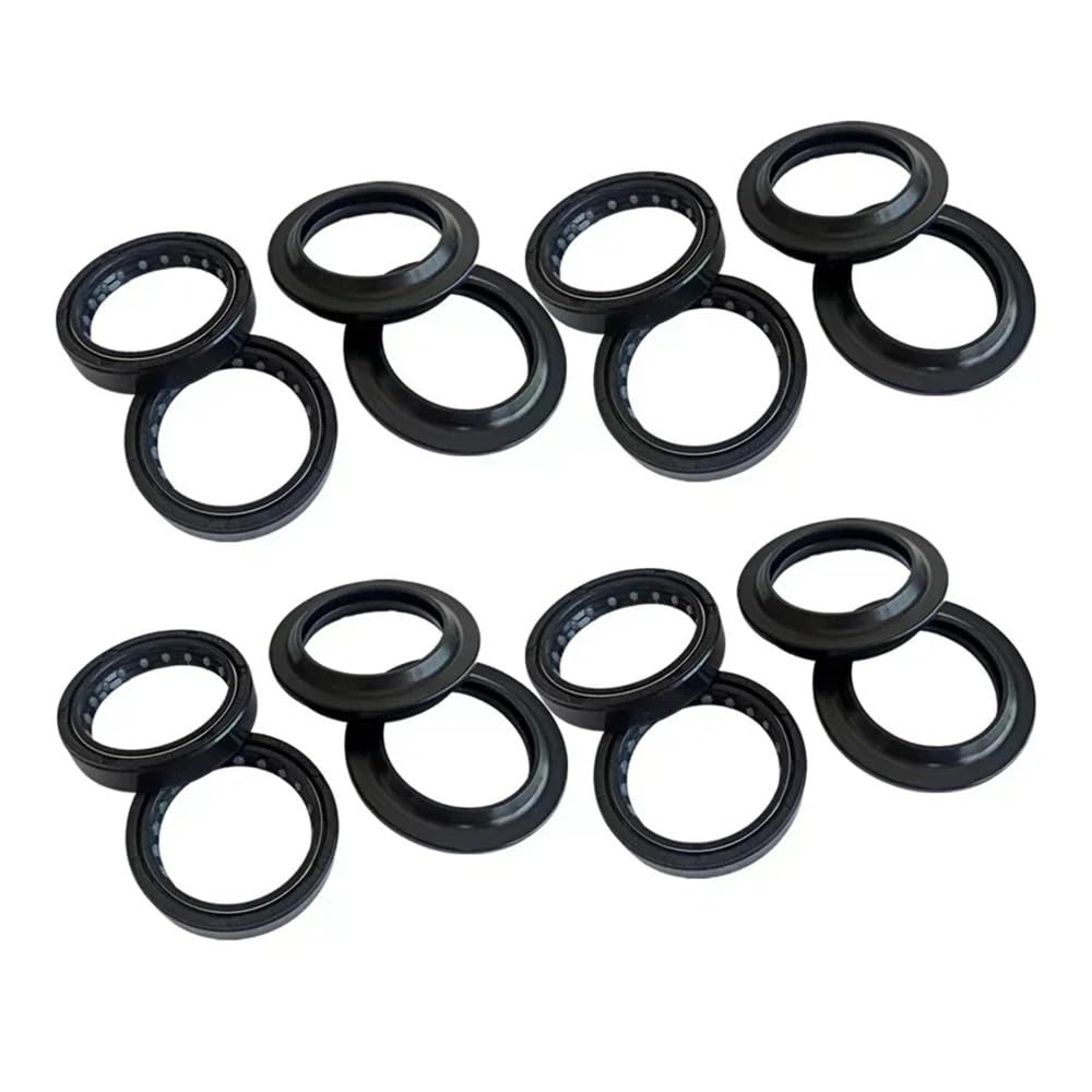 43x55 43 55 Motorrad Gabel Dämpfer Welle Staub Dichtung Retainer Kompatibel Mit XTZ1200 XTZ 1200 2010-2017(8pc Seal 8pc Cover) von LOOwAH