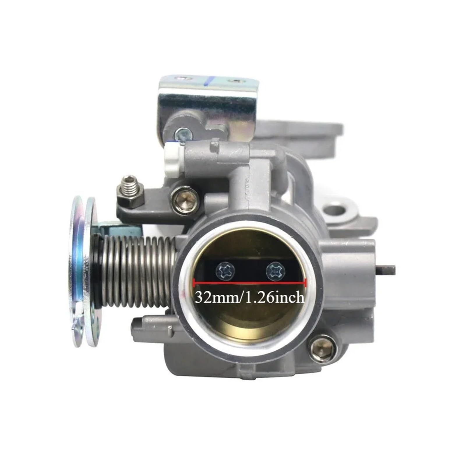 Motorrad 28mm 30mm 32mm 34mm Drosselklappengehäuse mit Einlass kompatibel mit M3 125 2PH-E3750-00 28 30 32 34(2PH-E3750-00-32mm) von LOOwAH