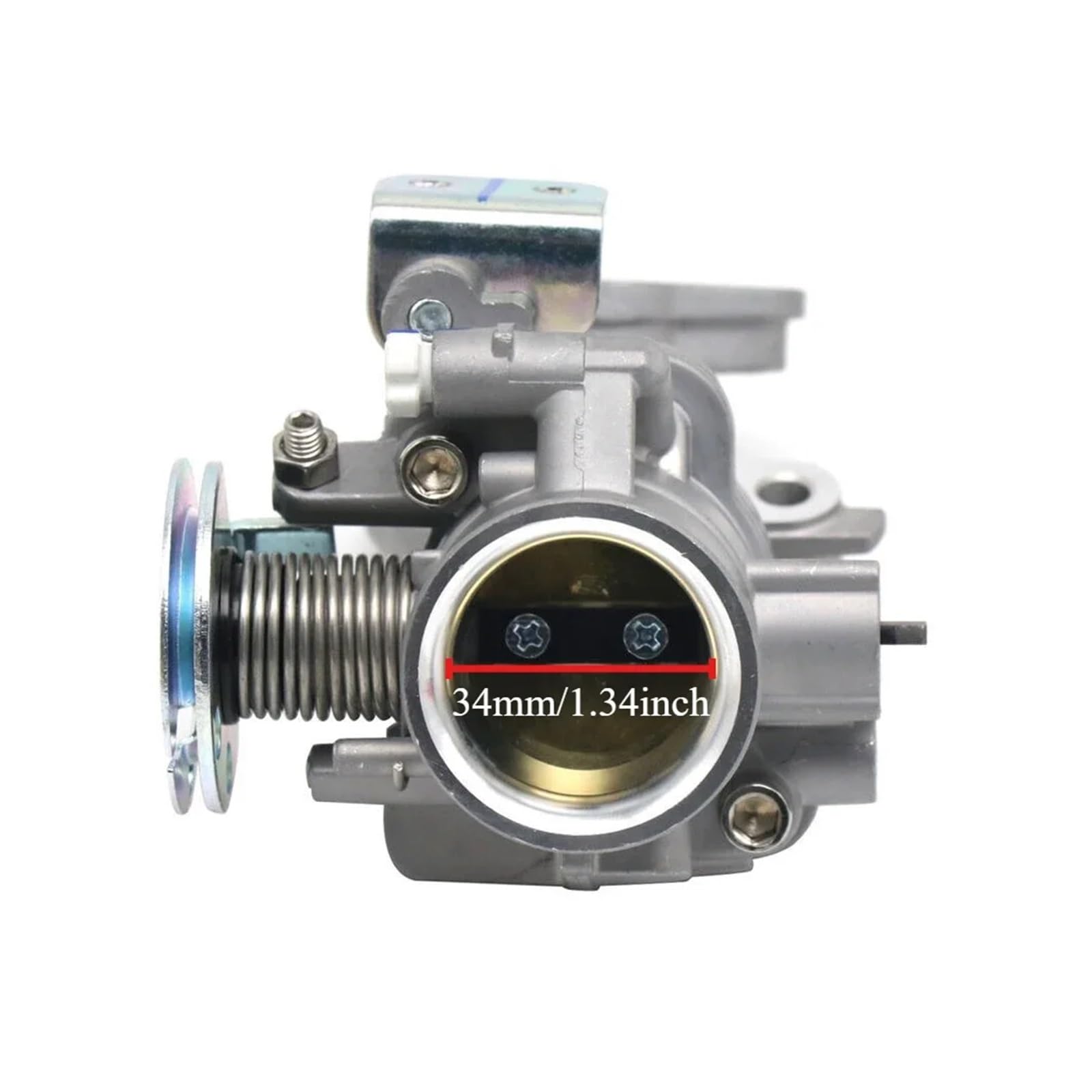 Motorrad 28mm 30mm 32mm 34mm Drosselklappengehäuse mit Einlass kompatibel mit M3 125 2PH-E3750-00 28 30 32 34(2PH-E3750-00-34mm) von LOOwAH