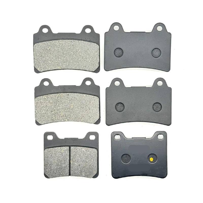 Motorrad-Bremsbeläge vorne und hinten, kompatibel mit TDM850 1991–1998 FZR1000 1987–1988 TDM 850 FZR 1000(Front Rear Pads) von LOOwAH