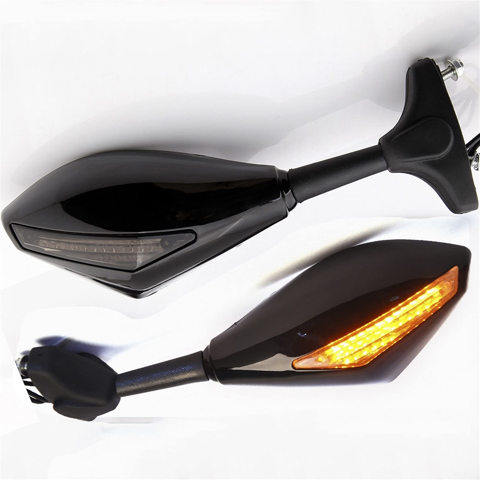 Motorrad Spiegel Blinker Zubehör Für Suzuki GSXR 1000 1300 600 750 GSX 1400 600F 750F Katana Hayabusa 1300R 1300RZ von LOPART