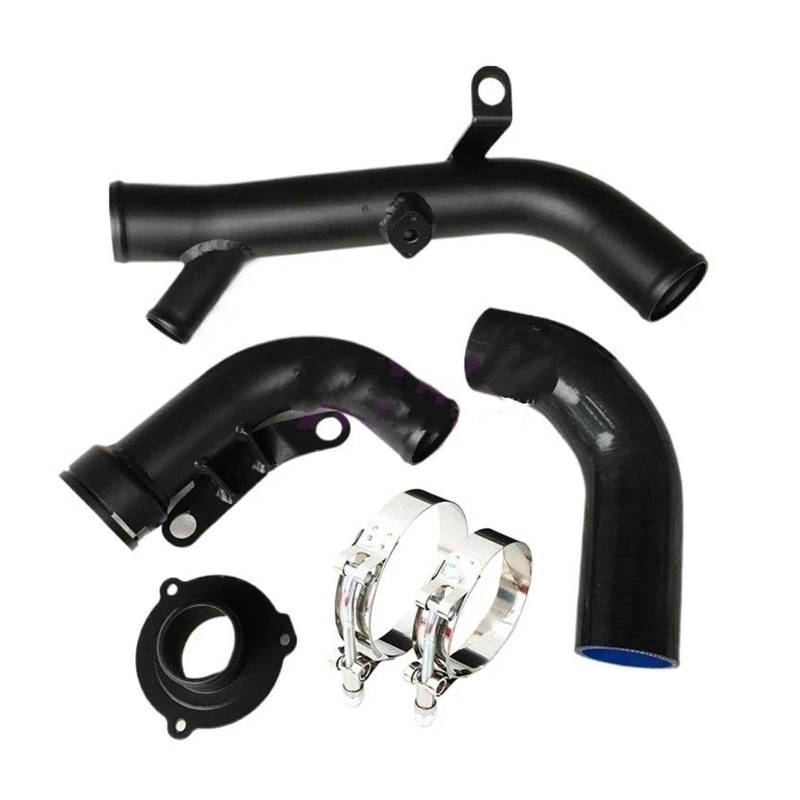 Ansaugrohr FÜR VW FÜR Golf 5 6 FÜR Golf FÜR R/ ED30 Mk5/ ED35 Mk6/FÜR Scirocco R Mk3/ EA113 Turbo Entladung Rohr Auto Lufteinlass(Schwarz) von LORSKRD