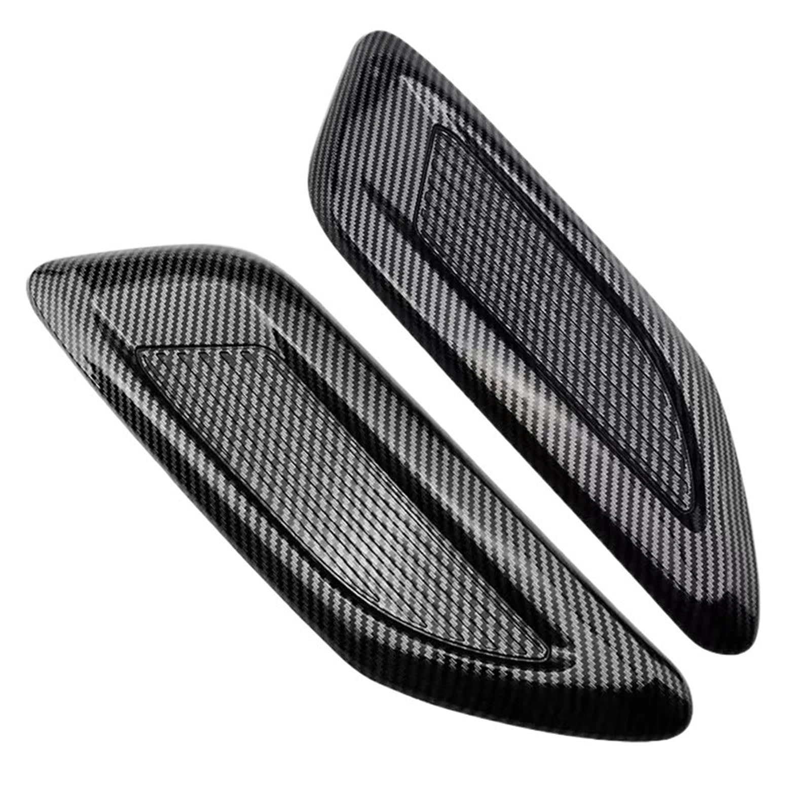 Ansaugrohr Universal Air Outlet Abckung Koration Trim Kunststoff Auto Hood Scoop Gefälschte Air Flow Intake Vent Abckungen Auto Außen Zubehör Auto Lufteinlass(2PCS Carbon) von LORSKRD