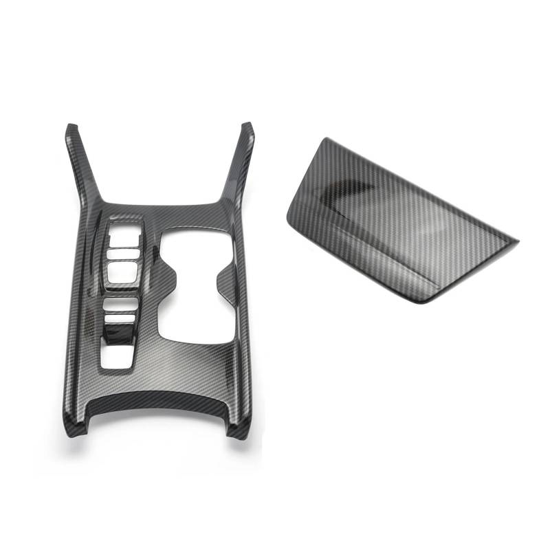 Auto Innendekoration Für Accord 2018 2019 2020 2021 2022 Carbon-Faser-Stil Interior Center Console Gear Shift Box Panel + Zigarettenanzünder Panel Cover Trim Auto Interieur ZubeAhör(Combo PKG) von LORSKRD